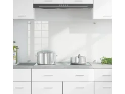 vidaXL Küchenrückwand Transparent 100 x 60 cm Gehärtetes Glas 42018031