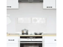 vidaXL Küchenrückwand Transparent 80 x 40 cm Gehärtetes Glas 42018023