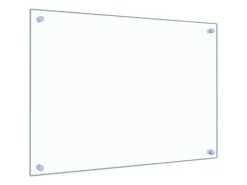 vidaXL Küchenrückwand Transparent 70x50 cm Hartglas 249467