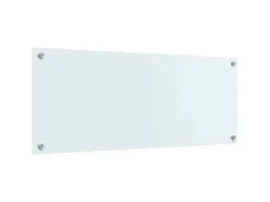 vidaXL Küchenrückwand Weiß 100 x 40 cm Gehärtetes Glas 42018017