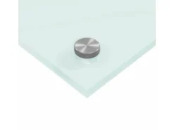 vidaXL Küchenrückwand Weiß 100 x 40 cm Gehärtetes Glas 42018017