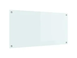 vidaXL Küchenrückwand Weiß 100 x 50 cm Gehärtetes Glas 42018018
