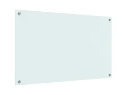 vidaXL Küchenrückwand Weiß 100 x 60 cm Gehärtetes Glas 42018019