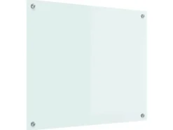 vidaXL Küchenrückwand Weiß 70 x 60 cm Gehärtetes Glas 42018010