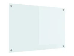 vidaXL Küchenrückwand Weiß 90 x 60 cm Gehärtetes Glas 42018016