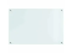 vidaXL Küchenrückwand Weiß 90 x 60 cm Gehärtetes Glas 42018016