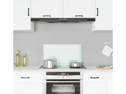 vidaXL Küchenrückwand Weiß 70x40 cm Hartglas 249451