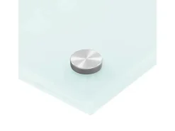 vidaXL Küchenrückwand Weiß 70x40 cm Hartglas 249451