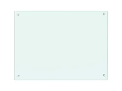 vidaXL Küchenrückwand Weiß 80x60 cm Hartglas 249456