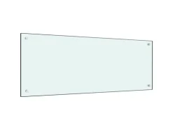 vidaXL Küchenrückwand Weiß 100x40 cm Hartglas 249460