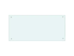 vidaXL Küchenrückwand Weiß 90x40 cm Hartglas 249457