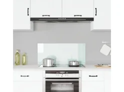 vidaXL Küchenrückwand Weiß 90x40 cm Hartglas 249457