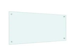 vidaXL Küchenrückwand Weiß 90x40 cm Hartglas 249457