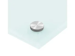 vidaXL Küchenrückwand Weiß 90x40 cm Hartglas 249457