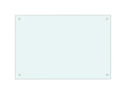 vidaXL Küchenrückwand Weiß 90x60 cm Hartglas 249459