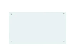 vidaXL Küchenrückwand Weiß 90x50 cm Hartglas 249458