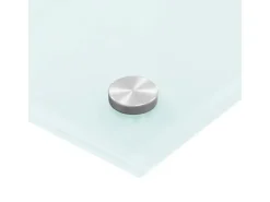 vidaXL Küchenrückwand Weiß 90x50 cm Hartglas 249458