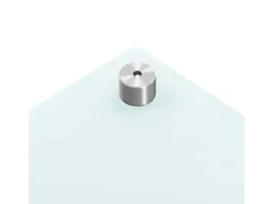 vidaXL Küchenrückwand Weiß 90x50 cm Hartglas 249458