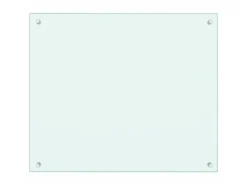 vidaXL Küchenrückwand Weiß 70x60 cm Hartglas 249453