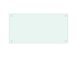 vidaXL Küchenrückwand Weiß 80x40 cm Hartglas 249454