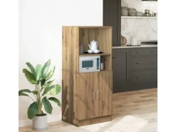 vidaXL Küchenschrank Artisan-Eiche 57x41,5x131,5 cm Holzwerkstoff 860129