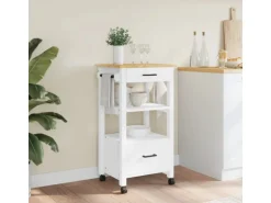 vidaXL Küchenwagen MONZA 48x40x90 cm Massivholz Kiefer Modell 11