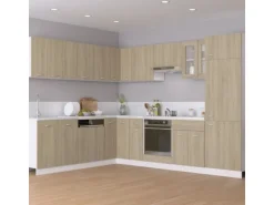 vidaXL Kühlumbauschrank Sonoma-Eiche 60x57x207 cm Holzwerkstoff Modell 1