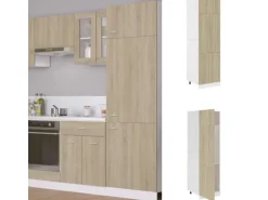 vidaXL Kühlumbauschrank Sonoma-Eiche 60x57x207 cm Holzwerkstoff Modell 1