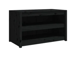 vidaXL Outdoor-Küchenschrank Schwarz 106x55x64 cm Massivholz Kiefer