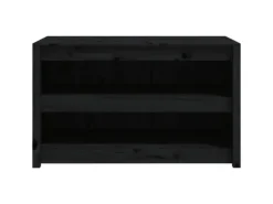 vidaXL Outdoor-Küchenschrank Schwarz 106x55x64 cm Massivholz Kiefer