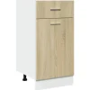 vidaXL Schubunterschrank Sonoma-Eiche 40x46x81,5 cm Holzwerkstoff