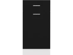 vidaXL Schubunterschrank Schwarz 40x46x81,5 cm Holzwerkstoff