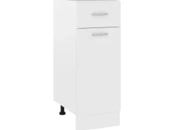 vidaXL Schubunterschrank Weiß 30x46x81,5 cm Holzwerkstoff