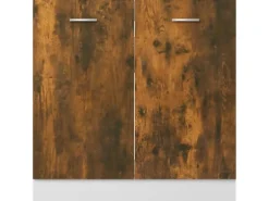 vidaXL Spülenunterschrank Räuchereiche 80x46x81,5 cm Holzwerkstoff