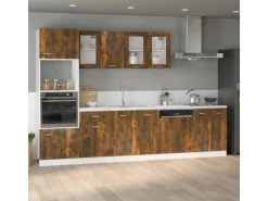 vidaXL Spülenunterschrank Räuchereiche 80x46x81,5 cm Holzwerkstoff