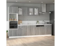 vidaXL Spülenunterschrank Grau Sonoma 80x46x81,5 cm Holzwerkstoff