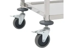 vidaXL 3-Stufiger Servierwagen 96,5 x 55 x 90 cm Edelstahl