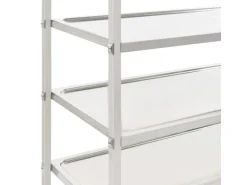 vidaXL 5-Stufiger Servierwagen 107 x 55 x 147 cm Edelstahl