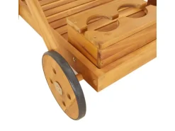vidaXL Teewagen 54x87x90 cm Massivholz Akazie
