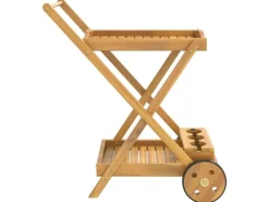 vidaXL Teewagen 54x87x90 cm Massivholz Akazie
