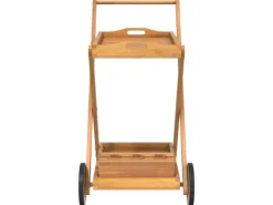 vidaXL Teewagen 54x87x90 cm Massivholz Akazie