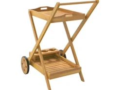 vidaXL Teewagen 54x87x90 cm Massivholz Akazie