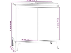 vidaXL 3-tlg. Badmöbel-Set Weiß Holzwerkstoff Modell 20