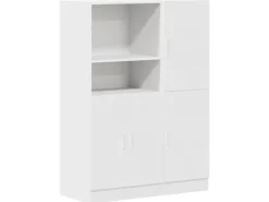 vidaXL 2-Tlg Küchenschrank-Set Weiß Holzwerkstoff 3324142