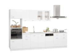 vidaXL 7-tlg Küchenzeile Weiß Holzwerkstoff Modell 1
