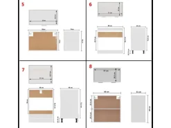 vidaXL 8-tlg Küchenzeile Weiß Holzwerkstoff Modell 1