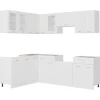 vidaXL 11-tlg Küchenzeile Weiß Holzwerkstoff Modell 3