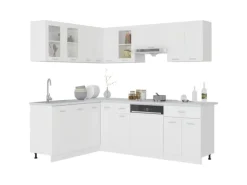 vidaXL 11-tlg Küchenzeile Weiß Holzwerkstoff Modell 3