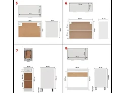 vidaXL 11-tlg Küchenzeile Weiß Holzwerkstoff Modell 2