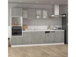 vidaXL Unterschrank Betongrau 60x46x81,5 cm Holzwerkstoff